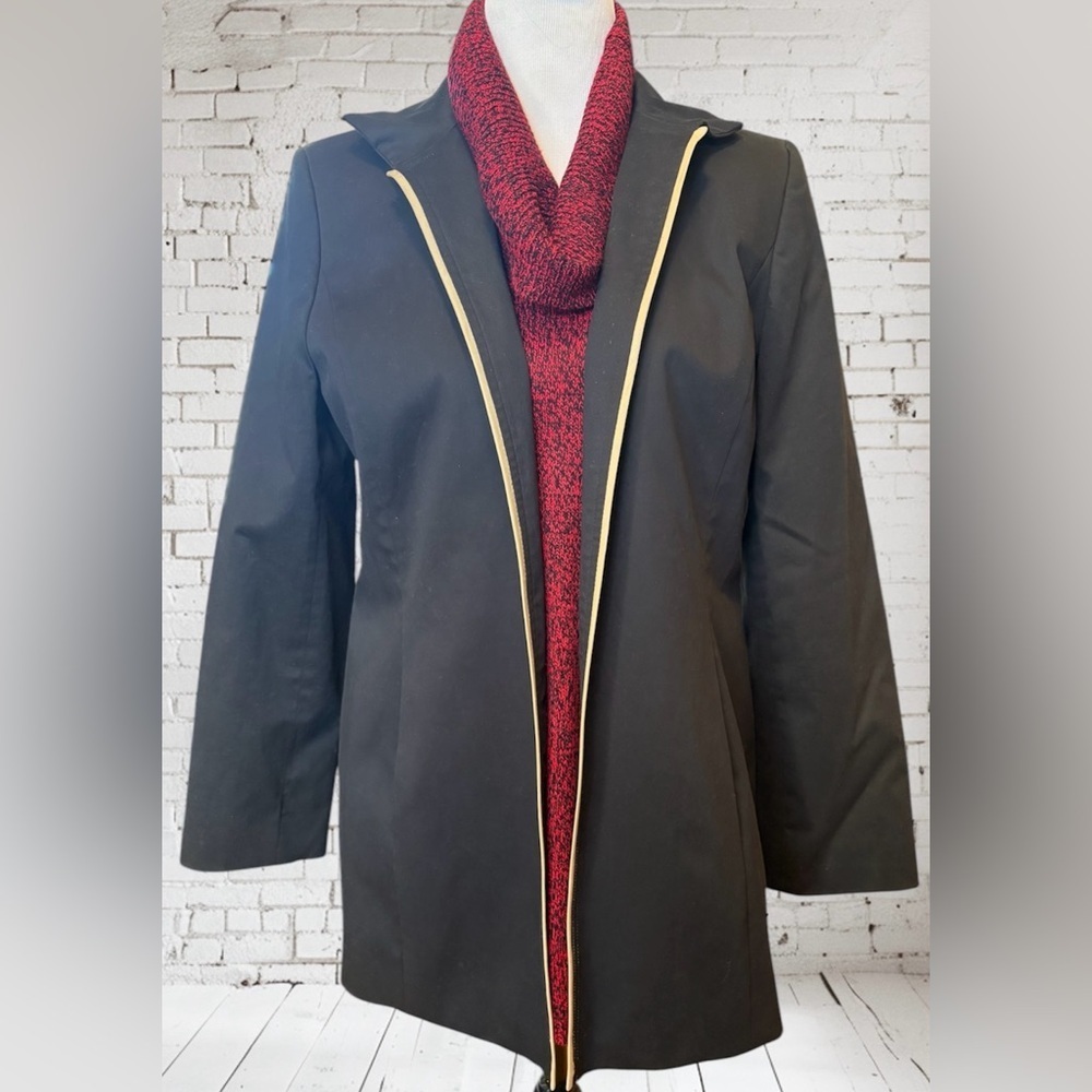 Ellen Tracy Open Long Jacket Size 12